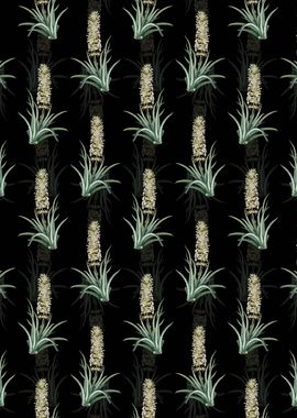 Floral Snake Plant Pattern