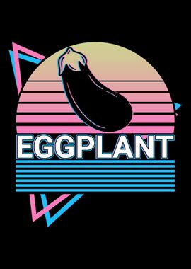 Eggplant Aubergine Retro