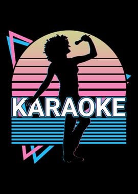 Karaoke Singer Retro