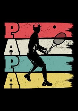 Fathers Day Papa Tennis