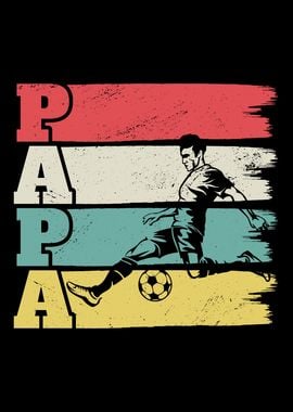 Fathers Day Papa Soccer