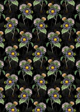 Floral China Aster Pattern