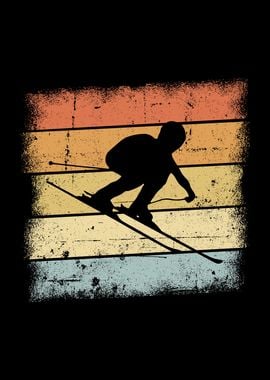 Ski Vintage Retro Design