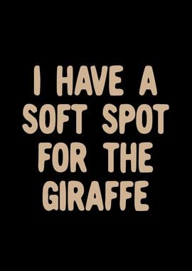 Soft spot for the giraffe