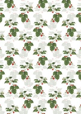 Floral Raspberry Pattern