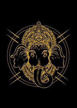 Sak Yant Ganesha Elephant