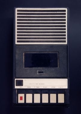 Tape recorder old retro is