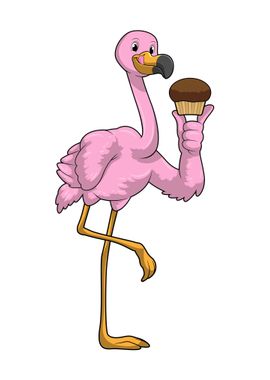 Flamingo Muffin