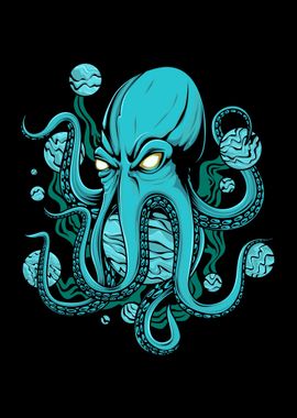 Horror Octopus Sea Animal