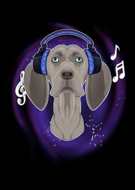 Music Lover I Weimaraner