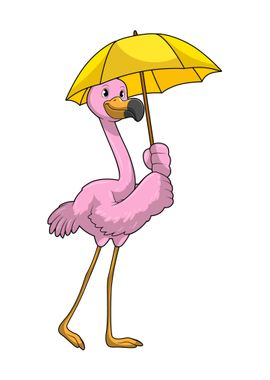 Flamingo Umbrella