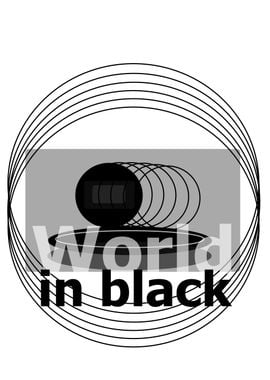 World in black