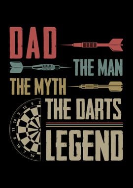 Dad Darts Player Father