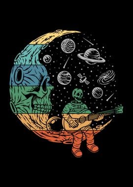 Moon Skeleton Astronaut