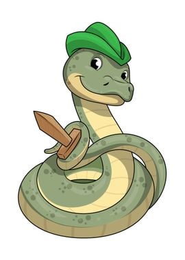 Snake Sword Hat