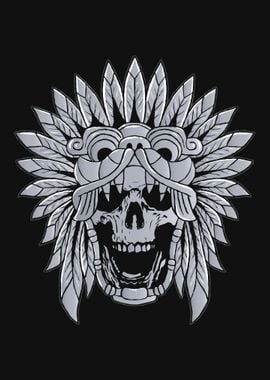 Quetzalcoatl Skull Goth