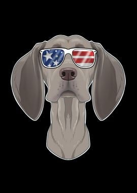 Weimaraner USA Sunglasses