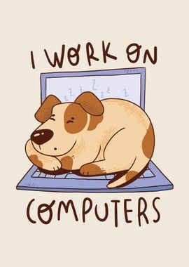 Dog and computer