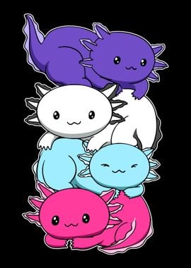 Multisexual Flag Axolotl