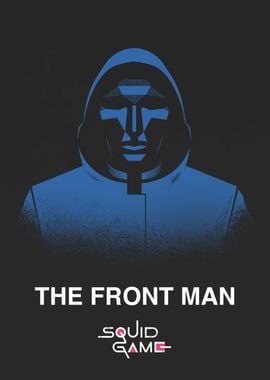 Top-Buch The Front Man\' Poster, by | paint Displate Squid Game picture, metal print