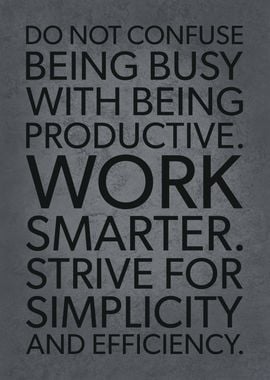 Busy vs Productive