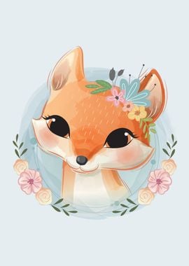 Cute Fox Portrait