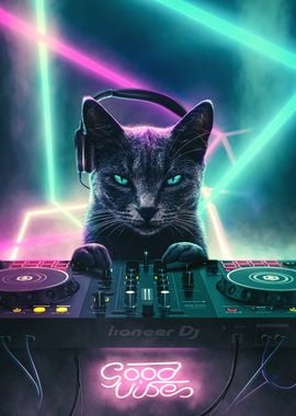 DJ Good Vibes Cat 