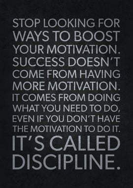 Motivation vs Discipline