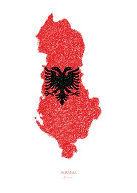 Albania World Cup Map Flag