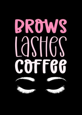 Brows Lashes Coffee