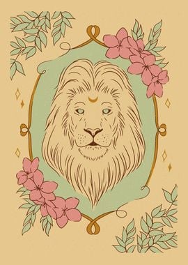 Mystical lion animal