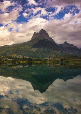 Mountain reflection lake