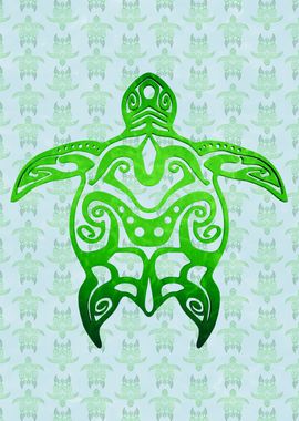 Tribal Sea Turtle Honu