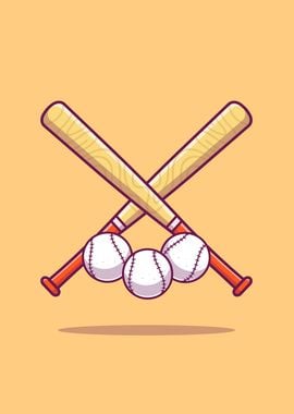 Baseball Stick Cartoon