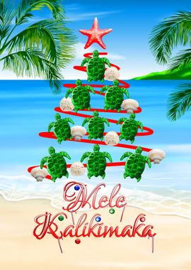 Mele Kalikimaka Turtles