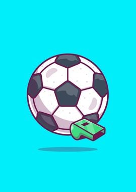 Soccer Ball With Whistle