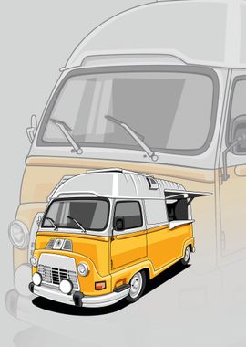 volkswagen T2 yellow