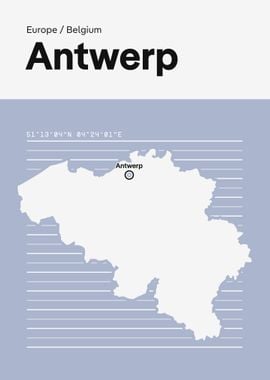 Antwerp Belgium Map