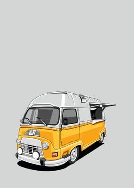 volkswagen T2 yellow