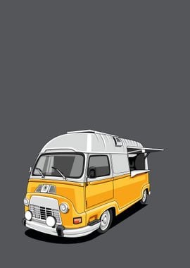 volkswagen T2 yellow