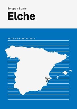 Elche City Map