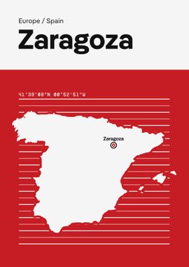 Zaragoza City Map