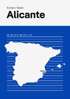 Alicante City Map