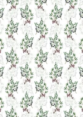 Floral Wild Olive Pattern