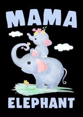 Flower Elephant Mama