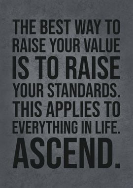 Raise Your Standards