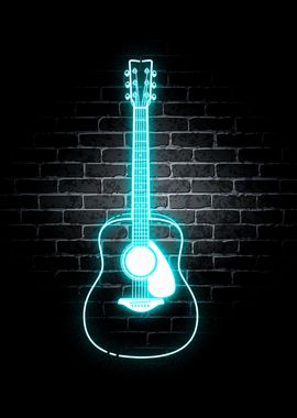 Guitar Neon Music