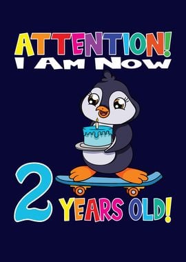 Penguin I Am 2 Years Old