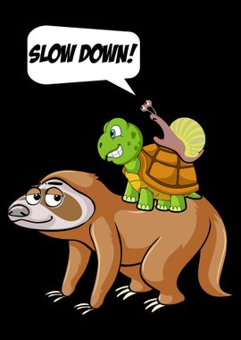 Sloth Turtle Snail