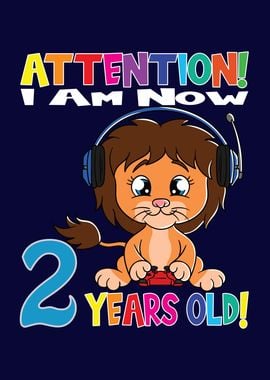 Gaming Lion 2 Years Old